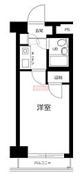 ダイホープラザ幡ヶ谷 1Kの間取図画像