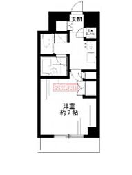 HF駒沢公園レジデンス 1Kの間取図画像