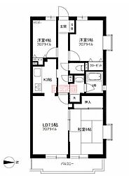 グレース桜新町 3LDKの間取図画像