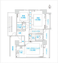 松屋タワー  ｜ 大阪府大阪市中央区松屋町3-23（賃貸マンション2LDK・26階・81.62㎡） その2