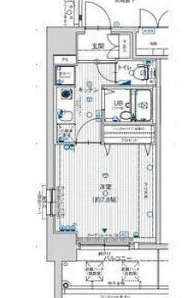 エスリード深江橋 401｜大阪府大阪市東成区深江北2丁目(賃貸マンション1K・4階・25.92㎡)の写真 その2