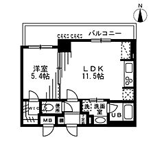 大阪府大阪市北区天満橋1丁目（賃貸マンション1LDK・11階・40.12㎡） その2