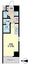 大阪府大阪市北区大淀南1丁目（賃貸マンション1R・8階・24.45㎡） その2