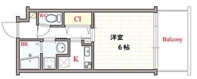 il bianco  ｜ 大阪府大阪市中央区内久宝寺町2丁目6-11（賃貸マンション1K・8階・21.04㎡） その2