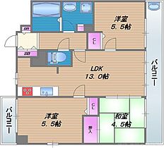 シャルマンフジビルトモア―今里  ｜ 大阪府大阪市東成区玉津2丁目16-13（賃貸マンション3LDK・8階・55.91㎡） その2