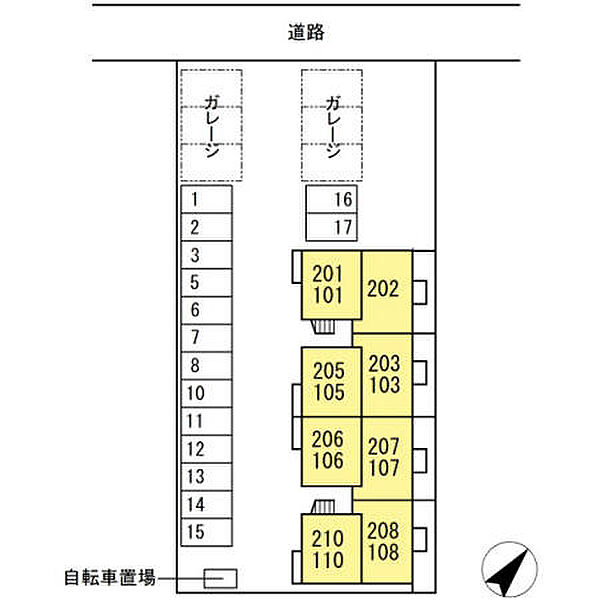 ガーデンパーク 203｜愛知県豊川市新道町2丁目(賃貸アパート1LDK・2階・34.76㎡)の写真 その14