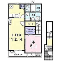 レジデンス北岩田　II 201 ｜ 愛知県豊橋市北岩田1丁目10番地2（賃貸アパート1LDK・2階・46.54㎡） その2