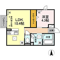 愛知県豊橋市下地町字若宮23（賃貸アパート1LDK・1階・40.27㎡） その2