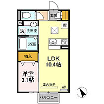 Ｓｏｌｉｓ　Ａ 103 ｜ 愛知県豊橋市飯村南4丁目20-4（賃貸アパート1LDK・1階・33.62㎡） その2