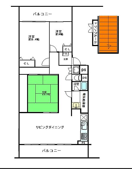 3LDK 間取り