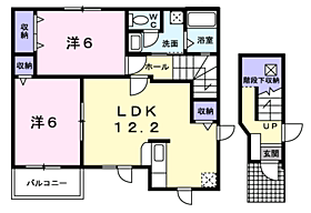 エレガンシアII 203 ｜ 茨城県神栖市堀割１丁目7-38（賃貸アパート2LDK・2階・61.80㎡） その2