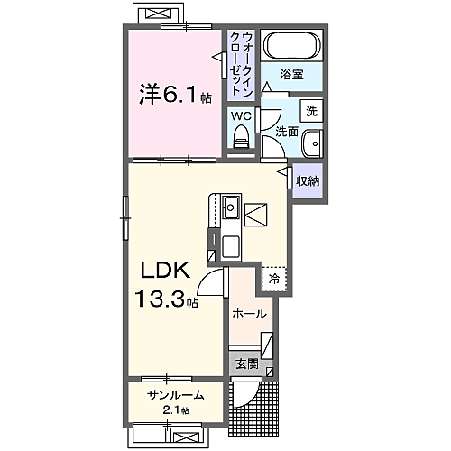 グランテージ平井 101｜茨城県鹿嶋市平井東１丁目(賃貸アパート1LDK・1階・50.01㎡)の写真 その2