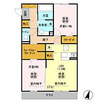 ルミウス　A 101 ｜ 茨城県鹿嶋市大字宮中（賃貸アパート2LDK・1階・64.50㎡） その2