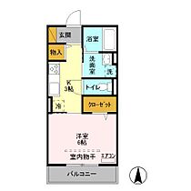 ヒル ヴァレイ　B 202 ｜ 茨城県鹿嶋市大字鉢形（賃貸アパート1K・2階・26.71㎡） その2