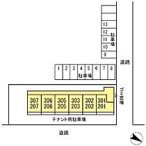 メルベイユクレイドル 306 ｜ 茨城県神栖市知手中央９丁目（賃貸アパート1LDK・3階・40.07㎡） その15