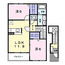 フォンテーヌVI 203 ｜ 茨城県神栖市平泉東３丁目12番地10（賃貸アパート2LDK・2階・58.80㎡） その2