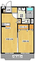 間取図画像 1LDK