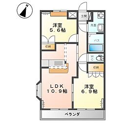 クリアーメゾンＢ・Ｓ 2階/-