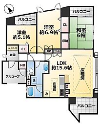 間取図画像 3LDK
