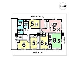 間取図画像 5LDK