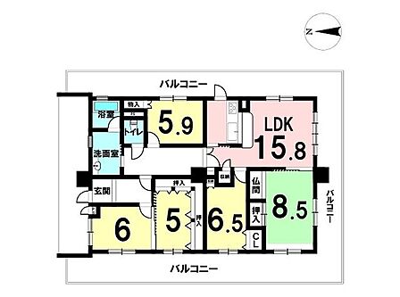 5LDK 間取り