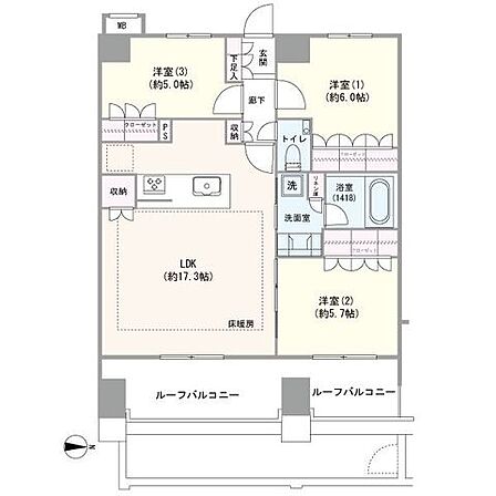 3LDK/室内丁寧にお使いです