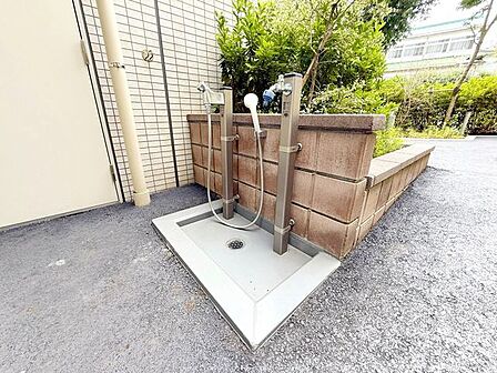 【ペット足洗い場】