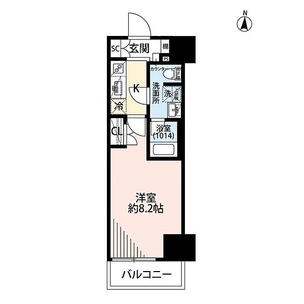 プレール・ドゥーク両国IV 803｜東京都墨田区緑１丁目(賃貸マンション1K・8階・25.35㎡)の写真 その2