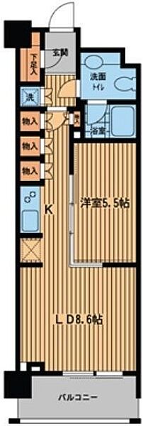 プライムアーバン日本橋横山町 402｜東京都中央区日本橋横山町(賃貸マンション1LDK・4階・44.89㎡)の写真 その2