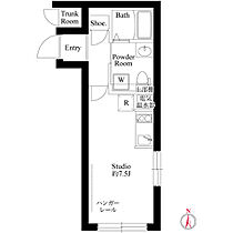 カーサルーチェ（CASA　LUCE） 304 ｜ 東京都江東区亀戸２丁目13-15（賃貸マンション1R・3階・20.71㎡） その2