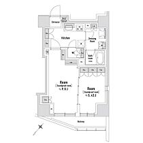 トラック八丁堀 703 ｜ 東京都中央区八丁堀３丁目27（賃貸マンション2K・7階・47.01㎡） その2