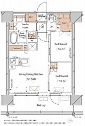 間取図画像 2LDK