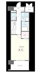コンステレーション（CONSTELLATION) 3階1Kの間取り
