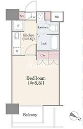 アグリパーク深川 4階1Kの間取り