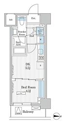 パークアクシス東陽町レジデンス 1DKの間取図画像