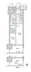 ブルックサイドレジデンス木場 2Kの間取図画像