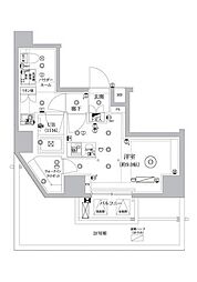 セジョリ東陽町 ワンルームの間取図画像