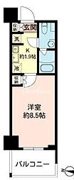 MFPRコート木場公園 1Kの間取図画像