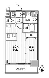 ディームス東陽町2 1LDKの間取図画像