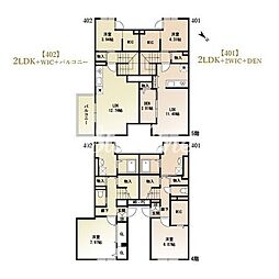 スクルド江東牡丹(Skuld江東牡丹) 2LDKの間取図画像