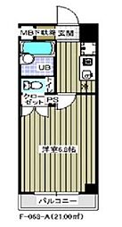 レジディア木場 1Kの間取図画像