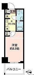 MFPRコート木場公園 1Kの間取図画像