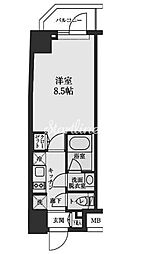 S-RESIDENCE清澄白河 1Kの間取図画像