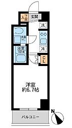 アーデン門前仲町 1Kの間取図画像