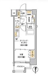 LIVIOMAISON木場 1DKの間取図画像