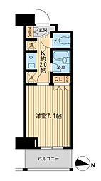 エコロジー東陽町プロセンチュリー 1Kの間取図画像