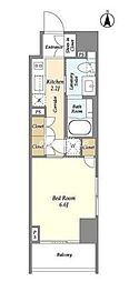 COMFORIA門前仲町 1Kの間取図画像