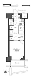 BRANSIESTA東陽町 1Kの間取図画像