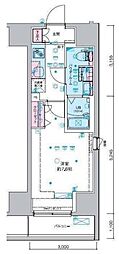 ジェノヴィア南砂町スカイガーデン 1Kの間取図画像