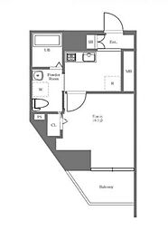 アイルイムーブル深川 1Kの間取図画像